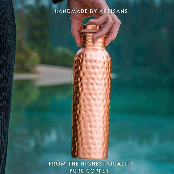 Kosdeg Hammered Copper Water Bottle - Picture 12 of 13